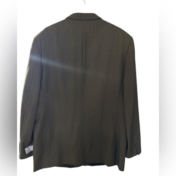 Jones New York Classic Men's Wool and Cashmere Olive Grenn Blazer Size 50L NWT - Picture 2 of 11